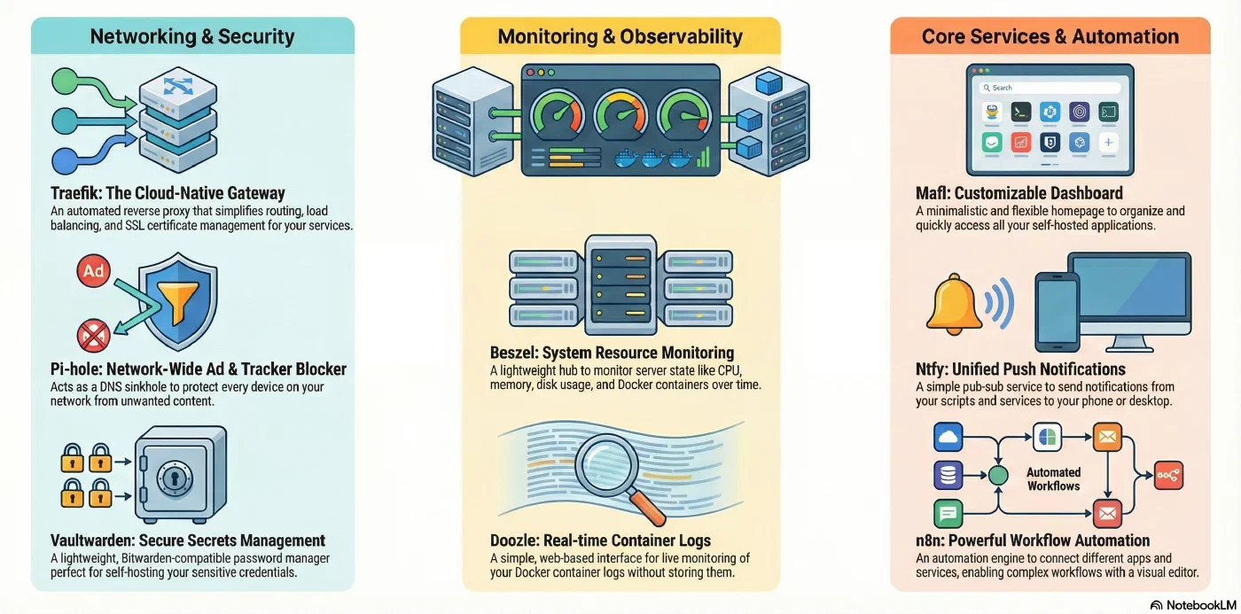 Summary of Homelab services - AI generated Summary of Homelab services - AI generated