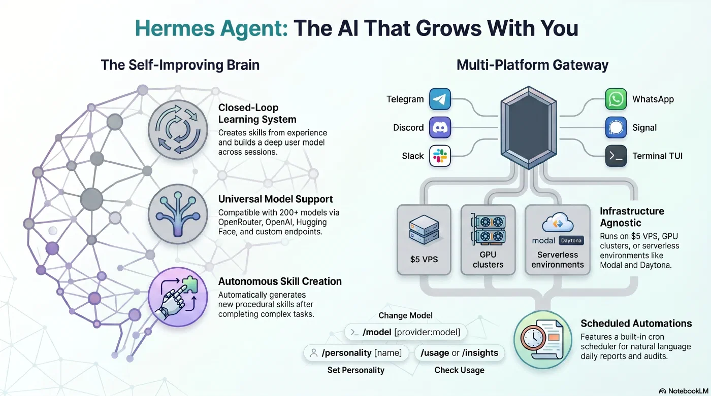 How Hermes Agent Works: From Closed-Loop Learning to Multi-Platform Deployment - AI generated How Hermes Agent Works: From Closed-Loop Learning to Multi-Platform Deployment - AI generated